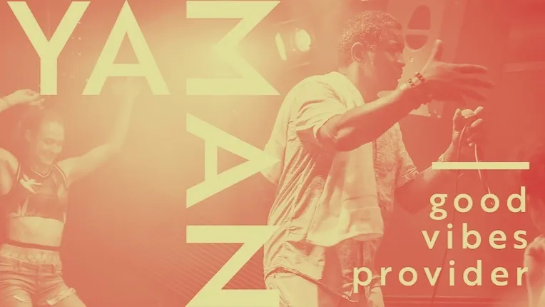 YA MAN! good vibes provider: dancers and an MC on stage